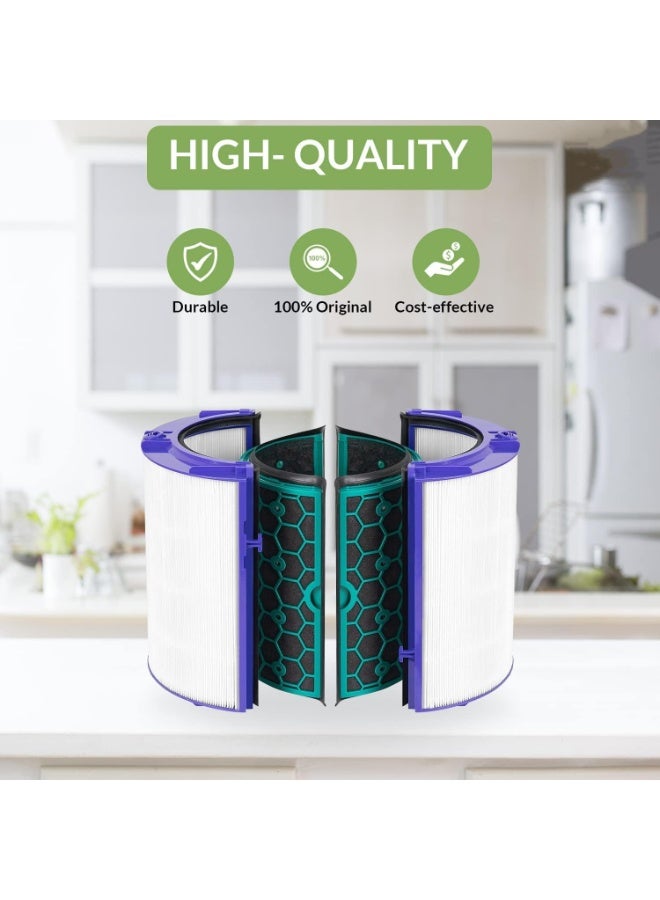 AoMige 360° Combi Glass HEPA & Carbon Replacement Filter for Dyson TP04 TP05 TP07 HP04 HP05 HP07 DP04 DP05 DP07 Replacement for Dyson Air Purifier Filter - Image 3